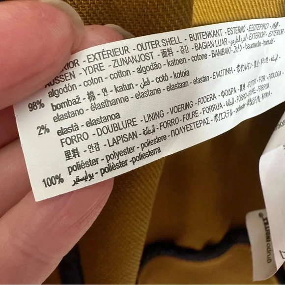 ZARA Men’s Mustard Button Front Bomber Jacket Size Small - Picture 10 of 12